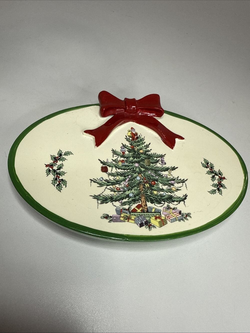 Spode - Soap Dish, Guest Bathroom Essentials, Holiday Bath Red